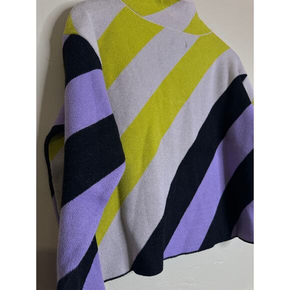 Anthropologie Maeve Carys Mock Neck Sweater Striped Size XS - Picture 6 of 8